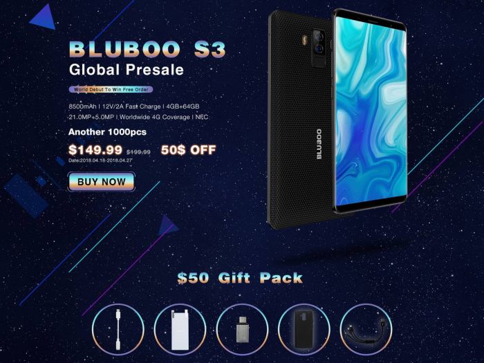 bluboo s3 price 1