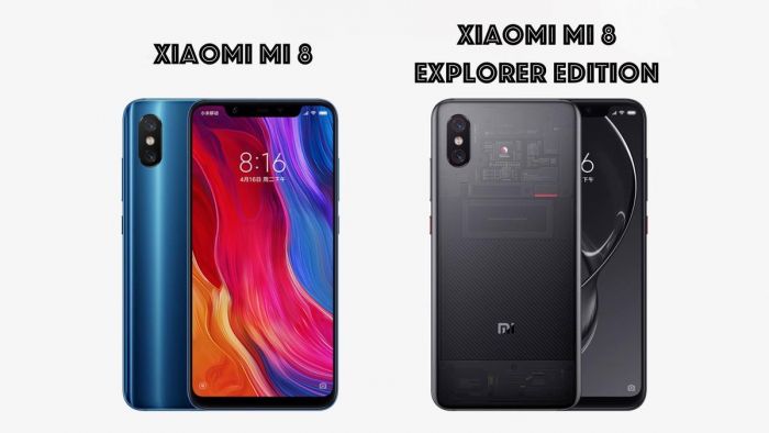 Xiaomi Mi 8 Xiaomi Mi 8 Explorer Editioqn