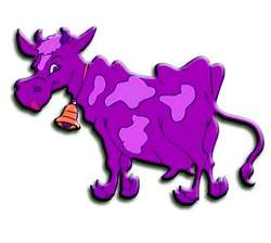 фиолетовая корова - символ нестандартного маркетинга, введенный писателем Сетом Годином в одноименной книге в 2004г